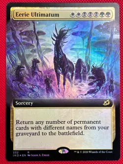MTG Foil 1X Eerie Ultimatum X1 (Extended Art) Ikoria: Lair of Behemoths Magic NM - Image 1