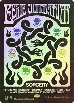 Eerie Ultimatum Foil Secret Lair Encyclopedia NM MTG - Image 1