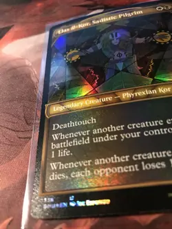MTG Elas il-Kor Sadistic Pilgrim FOIL Textured Dominaria United DMU 338 NM - Image 3