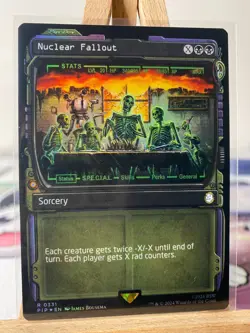MTG NM Nuclear Fallout - [Foil] [Showcase] [Fallout] - Image 1