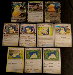 Snorlax 10 Card Lot Pokemon TCG Holo V ex Prismatic Evolutions Sword Shield - Image 2