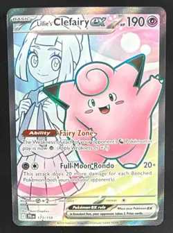 2025 Pokemon Gaming SV Journey Together - JTG EN Lillie's Clefairy ex #173/159 - Image 1