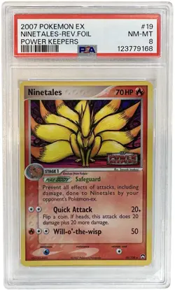 Pokemon: Ninetales #19/108 Holo Rare EX Power Keepers 2007 STAMPED - PSA 8 - Image 1