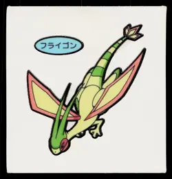 Flygon Daiichi Deco Bread Sticker Pokemon Japanese Heavily Played - Image 1