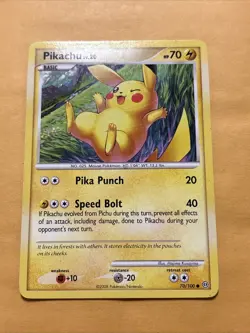 Pokemon TCG - Pikachu 70/100 - Vintage Rare - D&P: Stormfront DMG - Image 1