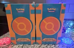 2x New Paldea Adventure Chests Factory Sealed Pokemon Pikachu 088 Promo 12 Packs - Image 1