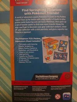 2x New Paldea Adventure Chests Factory Sealed Pokemon Pikachu 088 Promo 12 Packs - Image 5