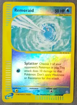 Reverse-Holographic Pokemon Aquapolis Set Remoraid 105/147 (English) - Image 1