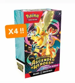 4x Pokemon TCG Mega Evolution Ascended Heroes Booster Bundle PRESALE CONFIRMED - Image 1
