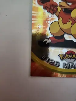 TOPPS POKEMON TV ANIMATION MAGMAR #126 HOLO SERIES 3 BLUE LOGO - Image 3
