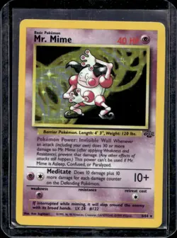 1999 Pokemon Jungle Mr. Mime #6/64 - Image 1