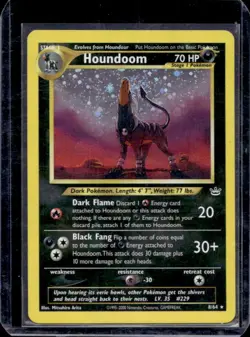 2001 Pokemon Neo Revelation Houndoom Holo #8/64 - Image 1