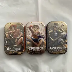 One Piece Tin Pack Set Vol 2 Set of 3 | TS-02 OP-13 | Factory Sealed | Bandai | - Image 1