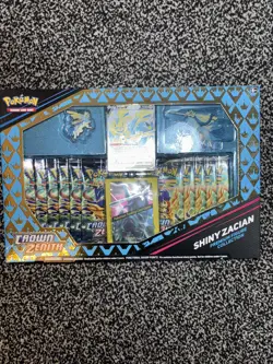 Pokemon TCG Crown Zenith SHINY ZACIAN Premium Figure Collection - Factory Sealed - Image 1