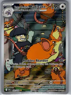 Team Rocket's Raticate 202/182 SV10: Destined Rivals - Pokemon Card - NM - Image 1