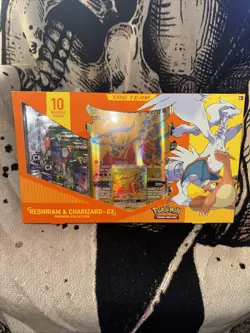Pokemon TCG Reshiram & Charizard GX Premium Collection Box New/Factory Sealed - Image 1
