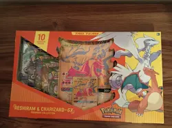 Pokemon TCG Reshiram & Charizard GX Premium Collection Box New Factory Sealed * - Image 1