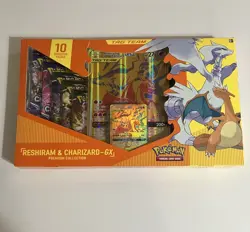 Pokemon TCG Reshiram & Charizard GX Premium Collection Box New Factory Sealed * - Image 1