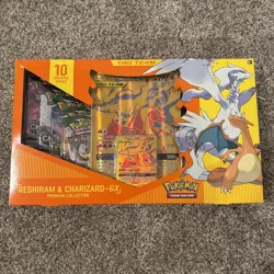 Pokemon TCG Reshiram & Charizard GX Premium Collection Box New Factory Sealed - Image 1