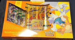 Pokemon TCG Reshiram & Charizard GX Premium Collection Box New Factory Sealed - Image 1