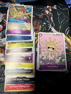 One Piece English Carrying On His Will Op-13 Holos And Card Bulk 24 Total - Image 1