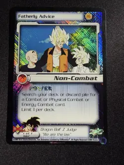 Dragon Ball Z CCG Score Fatherly Advice J1 Promo Card Foil - Image 2
