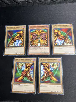 Yugioh Exodia the Forbidden Full 5 Card Set LDK2-ENY04-08 Common 1st MP/HP - Image 1