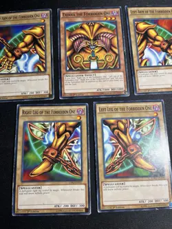 Yugioh Exodia the Forbidden Full 5 Card Set LDK2-ENY04-08 Common 1st MP/HP - Image 5