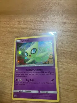 Celebi SM224 Black Star Promo COSMOS Holo Pokemon Card * NM 2019 * - Image 1