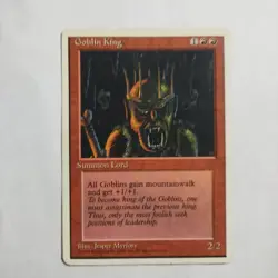 Goblin King MP x1 4th Edition MTG 1x Magic the Gathering - Image 1