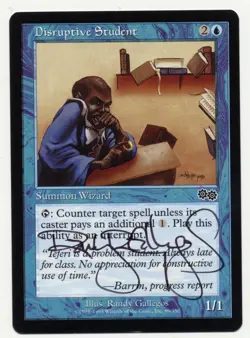 MTG Artist Proof Disruptive Student Urza's Saga Signed Magic The Gathering NM - Image 1