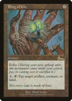 Urza's Legacy Ring of Gix MTG Magic the Gathering NM - Image 1