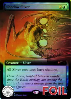 MTG Shadow Sliver (Extended Art) (624) | LP Foil | Secret Lair Drop {SLD} - Image 1