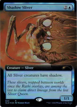 MTG Shadow Sliver (Extended Art) (624) | LP Foil | Secret Lair Drop {SLD} - Image 2