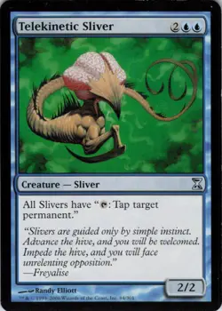 MTG Telekinetic Sliver (84) | LP | Time Spiral {TSP} - Image 1
