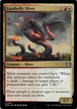 MTG Lavabelly Sliver (927) | NM | Commander Masters {CMM} - Image 1