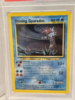 Pokemon TCG Shining Gyarados Holo Neo Revelation Card 65/64 Secret Rare - Image 2