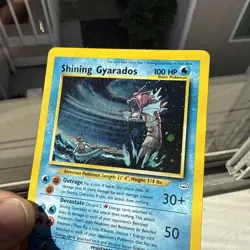 Pokemon TCG Shining Gyarados Holo Neo Revelation Card 65/64 Secret Rare - Image 3