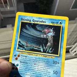 Pokemon TCG Shining Gyarados Holo Neo Revelation Card 65/64 Secret Rare - Image 4