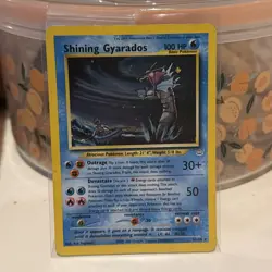 Pokemon TCG Shining Gyarados Holo Neo Revelation Card 65/64 Secret Rare - Image 1