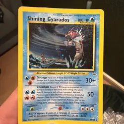 Pokemon TCG Shining Gyarados Holo Neo Revelation Card 65/64 Secret Rare - Image 4
