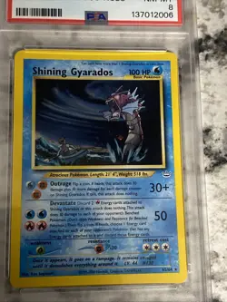 Pokemon TCG Shining Gyarados Holo Neo Revelation Card 65/64 - Image 3