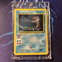 Pokemon TCG Shining Gyarados Holo Neo Revelation Card 65/64 Secret Rare - Image 1
