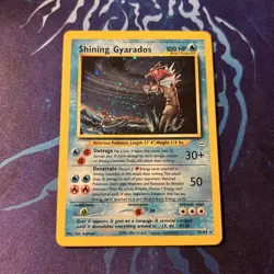 Pokemon TCG Shining Gyarados Holo Neo Revelation Card 65/64 Secret Rare - Image 3