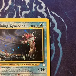 Pokemon TCG Shining Gyarados Holo Neo Revelation Card 65/64 Secret Rare - Image 5