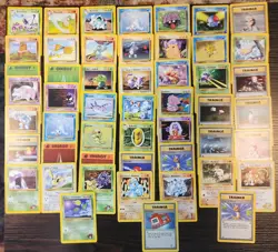 Pokemon TCG Vintage Lot 50 Cards Base Jungle Fossil Base 2 Gym 1st Edition WOTC - Image 1