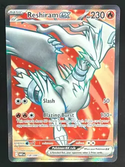 2025 Pokemon Gaming SV White Flare - WHT EN Reshiram ex #158/086 Ultra Rare - Image 1