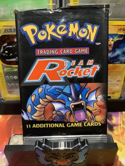 Pokemon TCG Team Rocket Booster Pack *Empty* Vintage WOTC 1999 - 2000 - Image 1