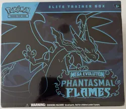 Pokemon Mega Evolution Phantasmal Flames Elite Trainer Box ETB Factory Sealed - Image 1
