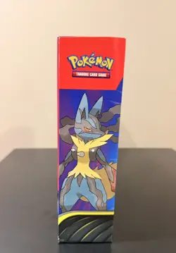 Pokemon Mega Lucario Ex Figure Collection Factory Sealed Box 5 Booster Packs - Image 4